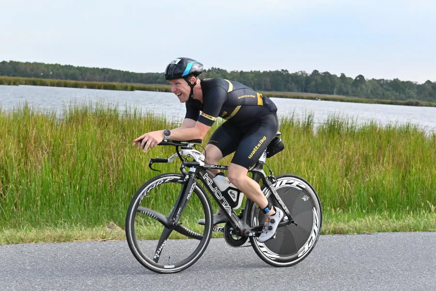Galen McNaughton cycling during an endurance race